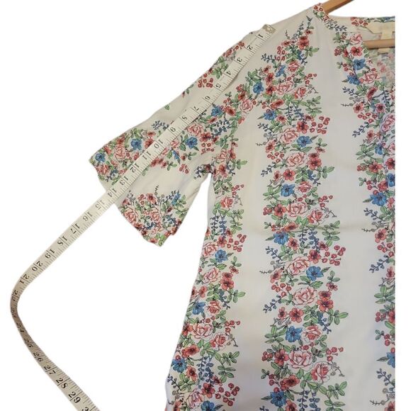 Matilda Jane Wish You Were Here Our Atlas Button Down Short Sleeve Floral Top S - Picture 14 of 15